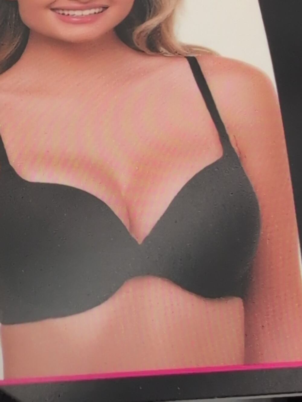 2 No Boundaries Womens Bra Size 32B BLACK Push Up Seamless Everyday Basic